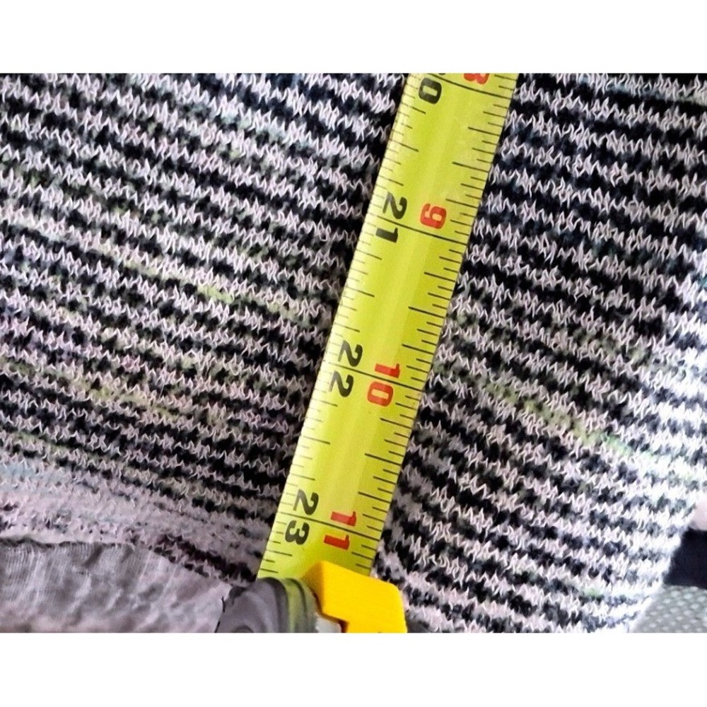 First Love Knit Top‎ Womens L Multi Color Striped Excellent Dolman High Low Hem - Picture 6 of 6
